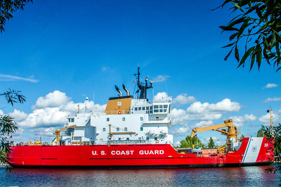 Coast Guard Cutter Mackinaw Photograph by Bill Gallagher