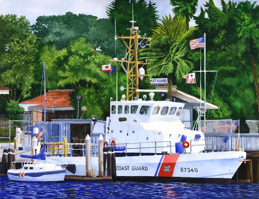 Coast Guard  Painting by Douglas Castleman