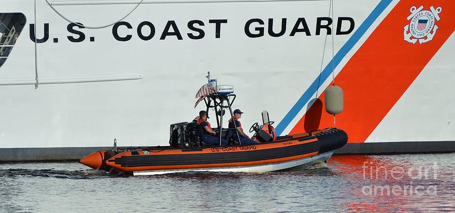 Coast Guard Escort Photograph by Bob Sample