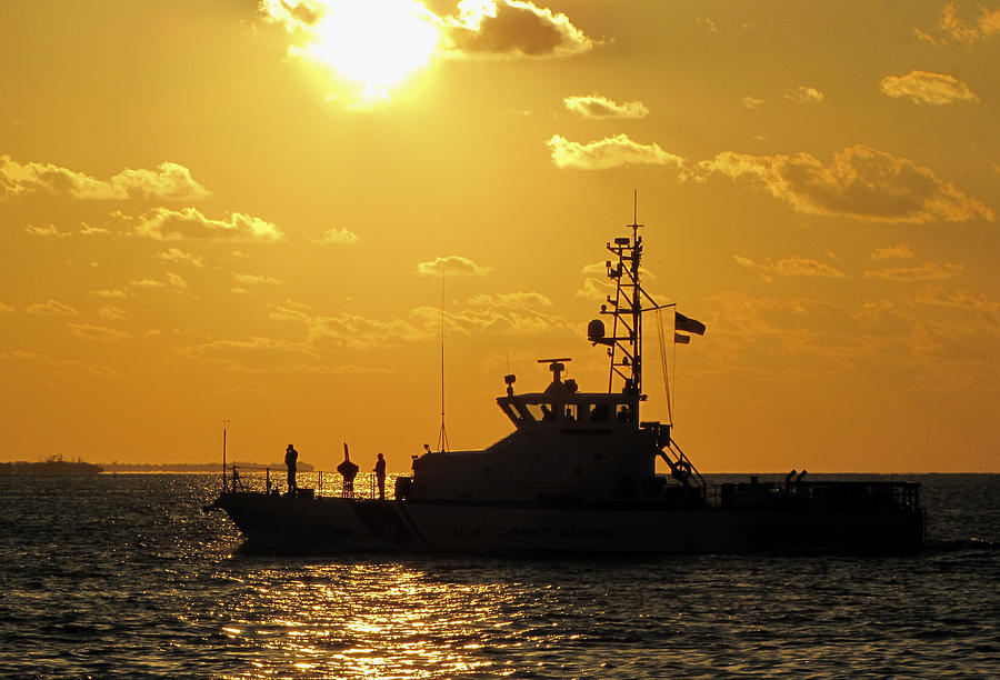 Coast Guard in Paradise - Key West Photograph by Bob Slitzan