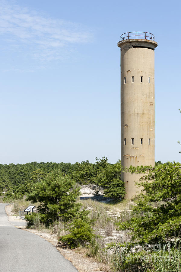 WWII Coast Guard Tower at Cape Henlopen State Park in Delaware Photograph by William Kuta