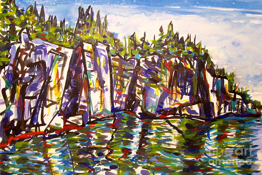 Coast of Maine 1 Painting by Catherine Gruetzke-Blais