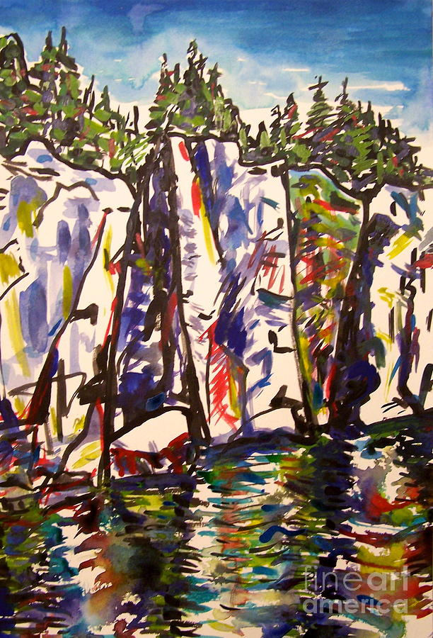 Coast of Maine 2 Painting by Catherine Gruetzke-Blais
