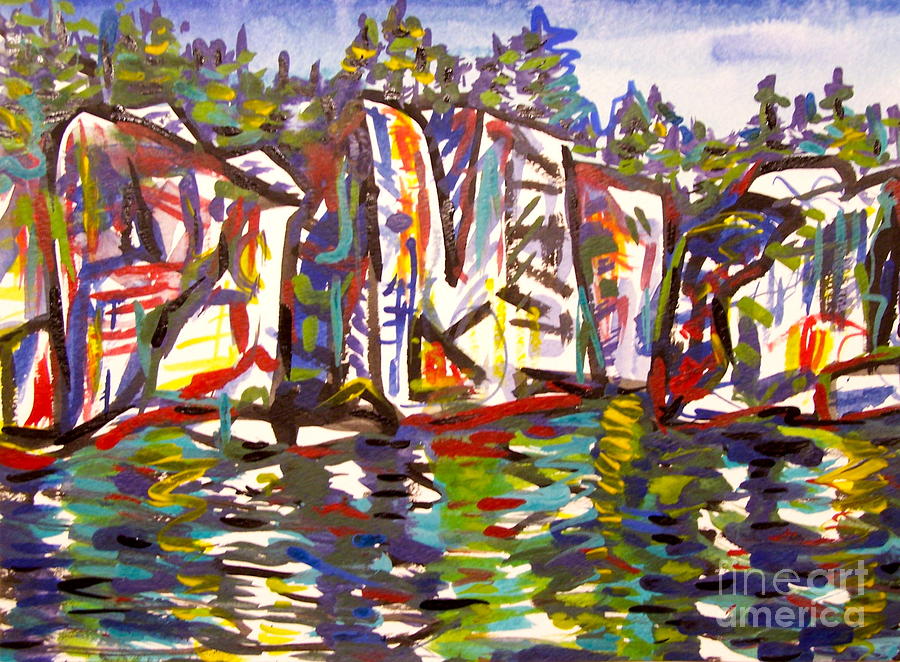 Coast of Maine 3 Painting by Catherine Gruetzke-Blais