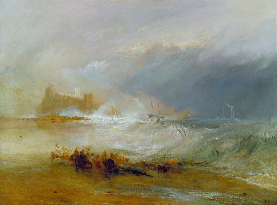 Joseph Mallord William Turner Painting - Coast of Northumberland by JMW Turner