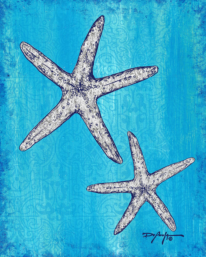 Coasta Art Escape The Starfish Painting by William Depaula - Fine Art ...