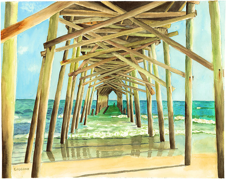 Coastal Cathedral  Painting by Jill Ciccone Pike