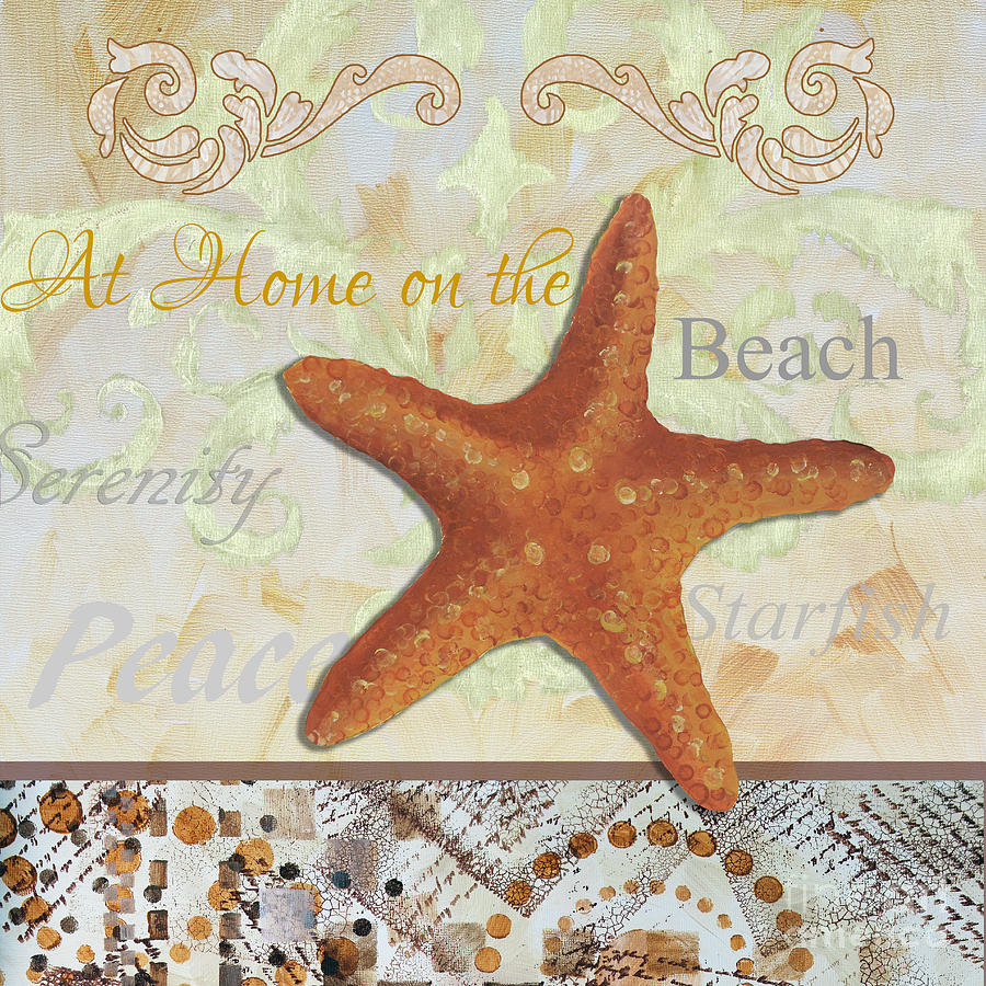 Fish Painting - Coastal Decorative Starfish Painting Decorative Art by Megan Duncanson by Megan Aroon