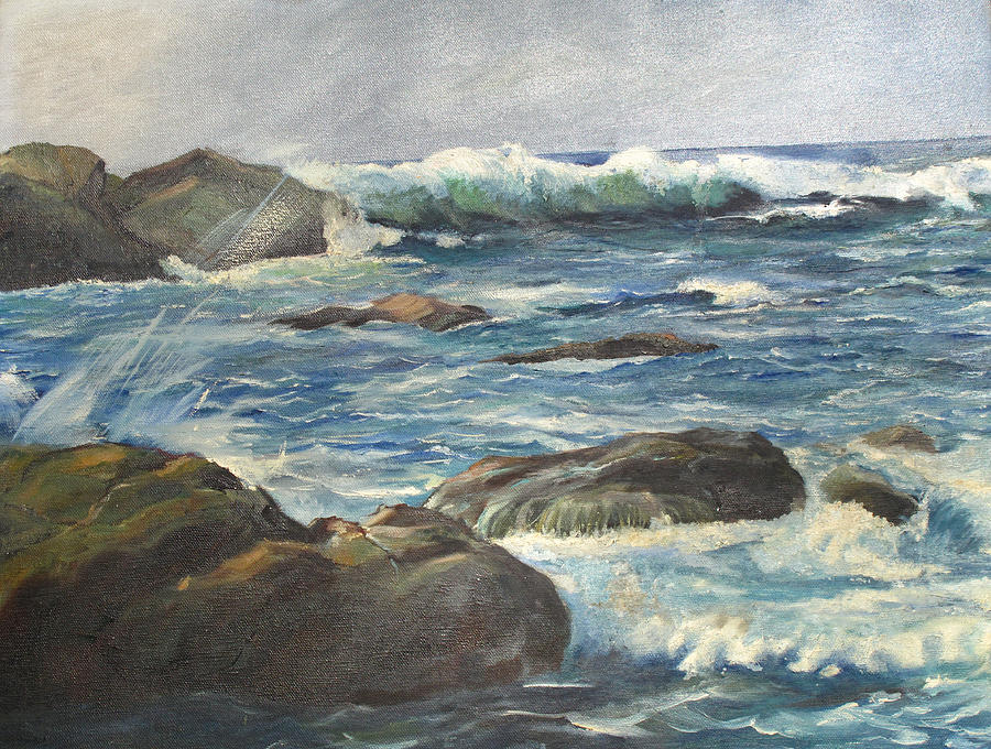 Coastal Maine Painting by Barbara McDevitt