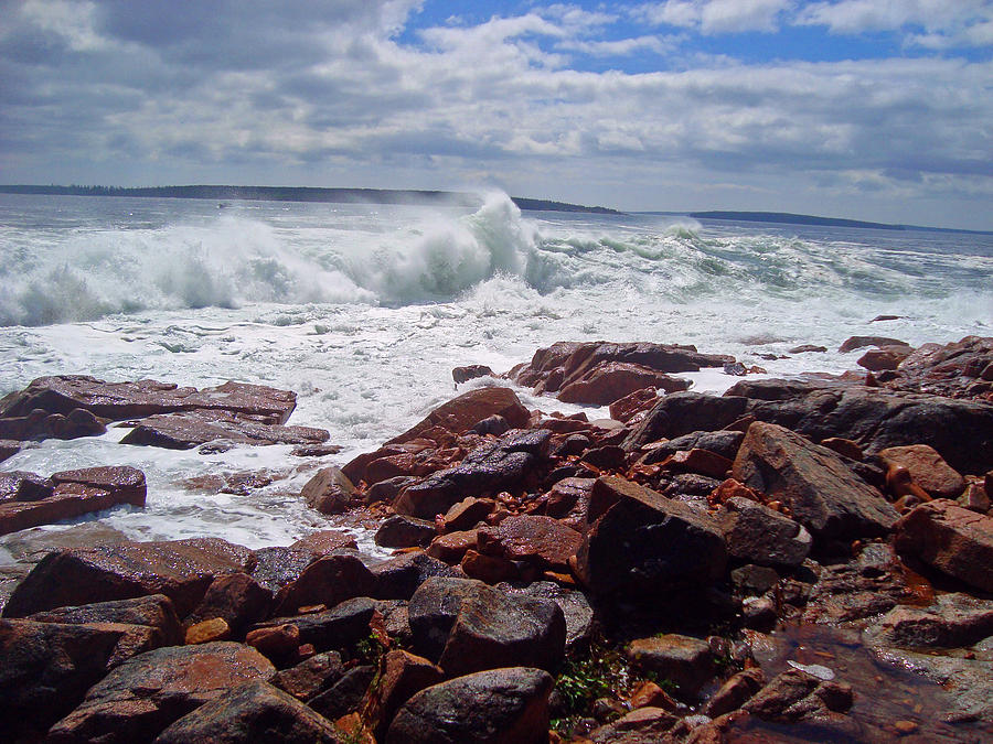 Beach Photograph - Coastal Maine by David Rucker
