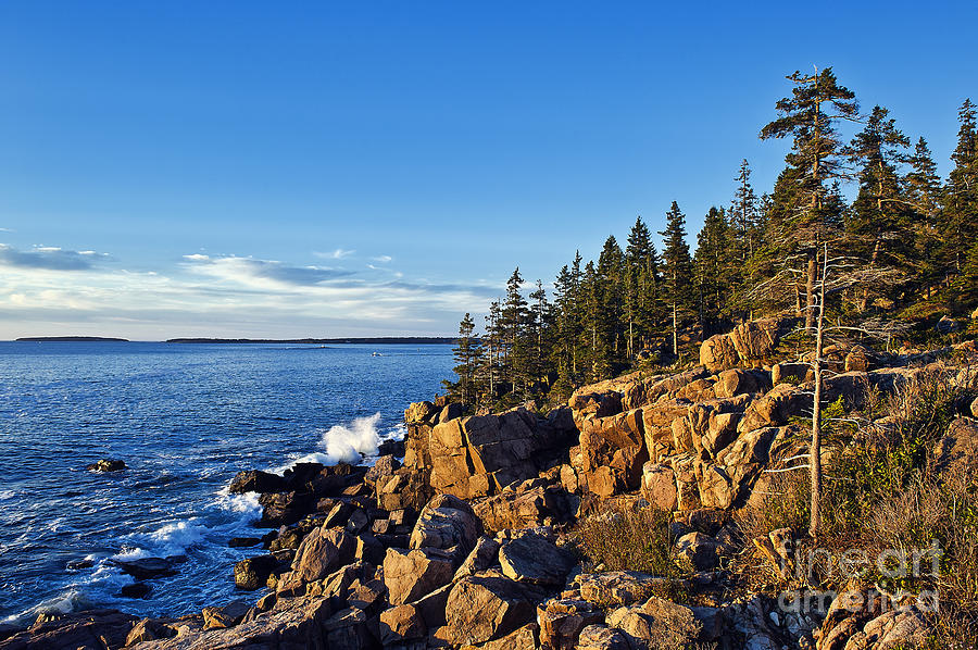 Acadia National Park Photograph - Coastal Maine landscape. by John Greim