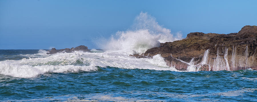 Coastal Pacific Wave Surge Photograph by Allan Van Gasbeck