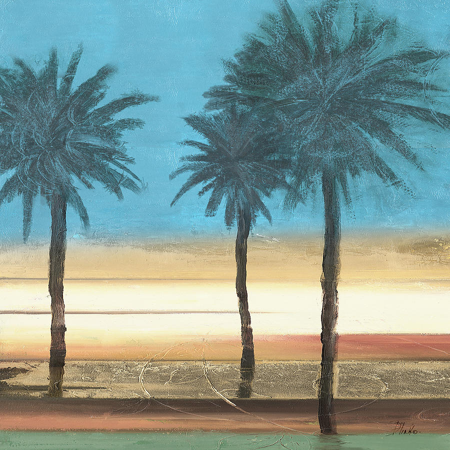 Tree Digital Art - Coastal Palms II by Patricia Pinto