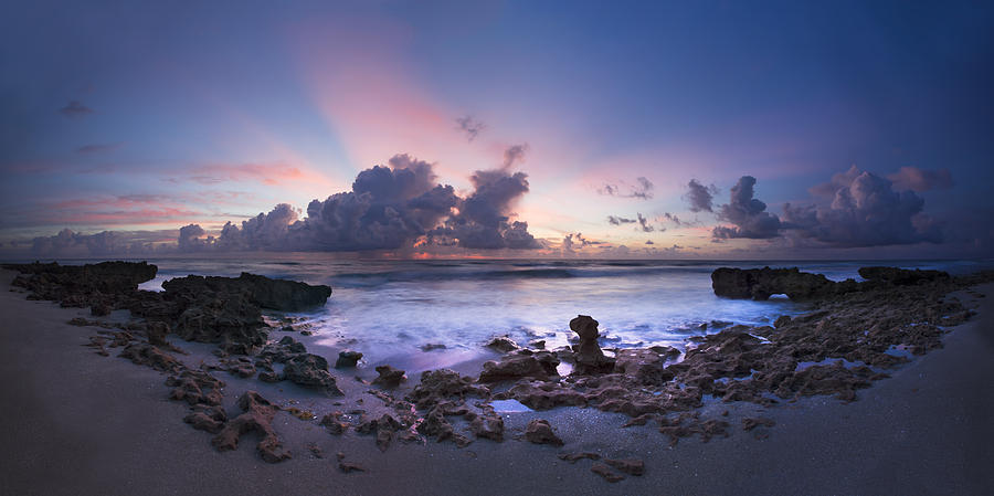 Coastal Panorama Photograph by Debra and Dave Vanderlaan