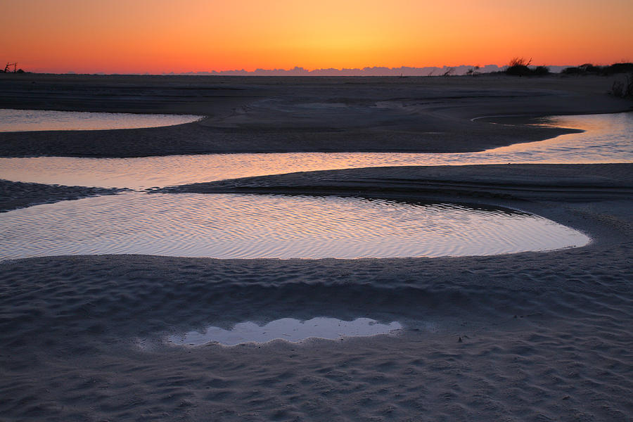 Coastal Ponds At Sunrise Photograph by Steven Ainsworth