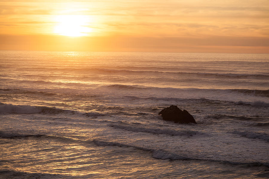Sunset Photograph - Coastal Rhythm by Mike Reid