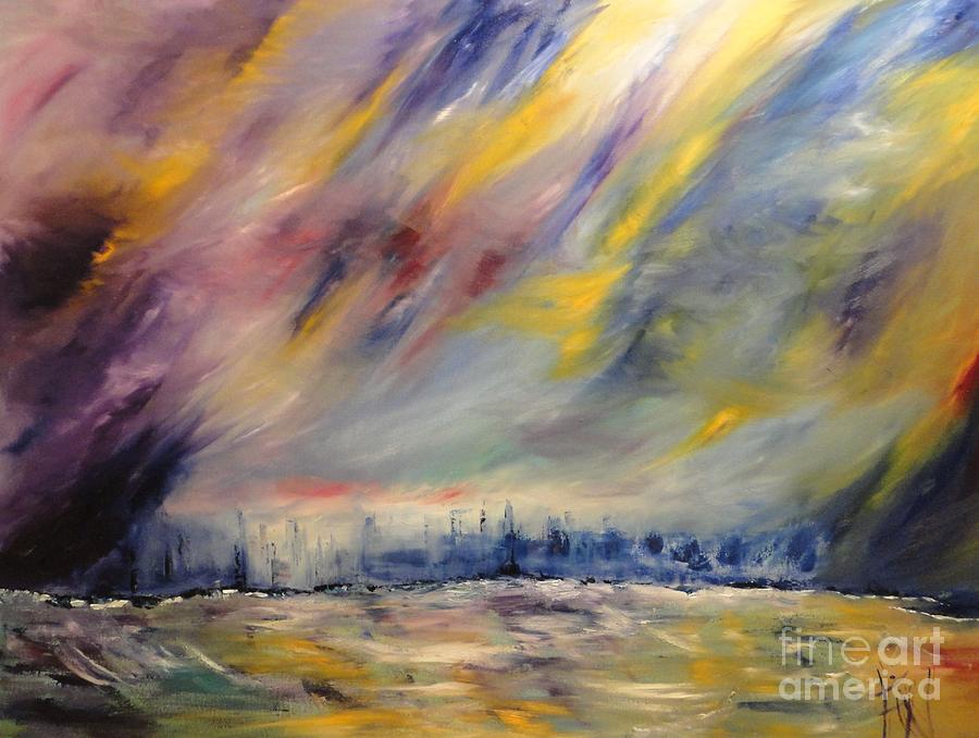 Coastal Storm Painting by PainterArtist FIN