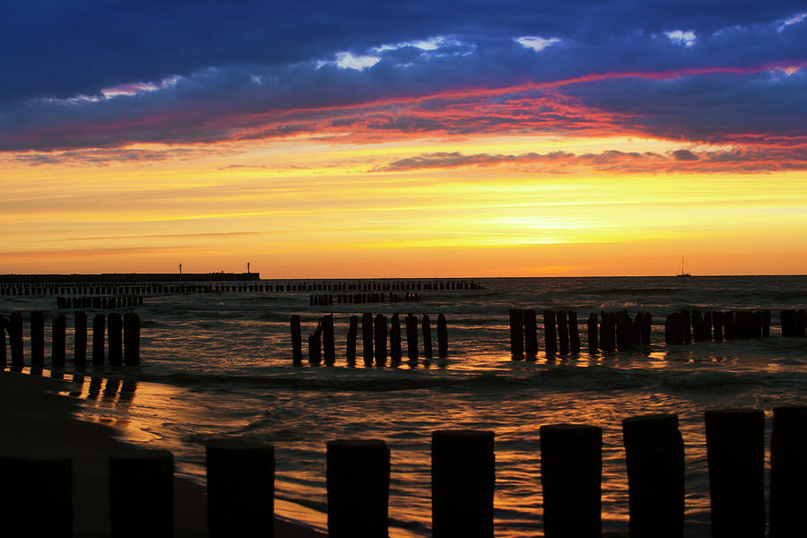 Coastal Sunset Photograph by Gosiek-b