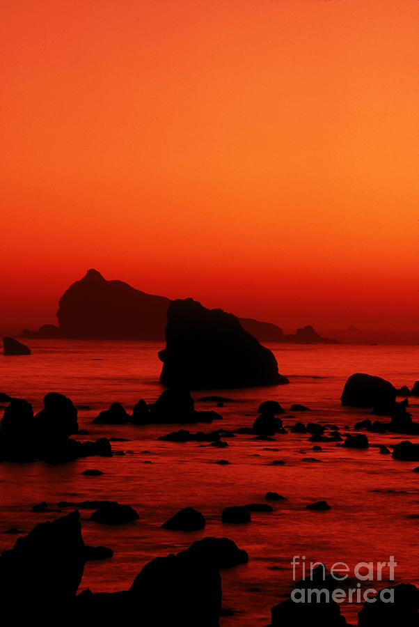 Coastal Sunset Photograph by Jim Corwin