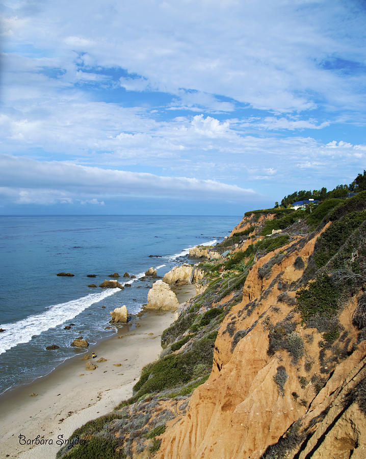 Coastline At Malibu California 2 Photograph by Barbara Snyder