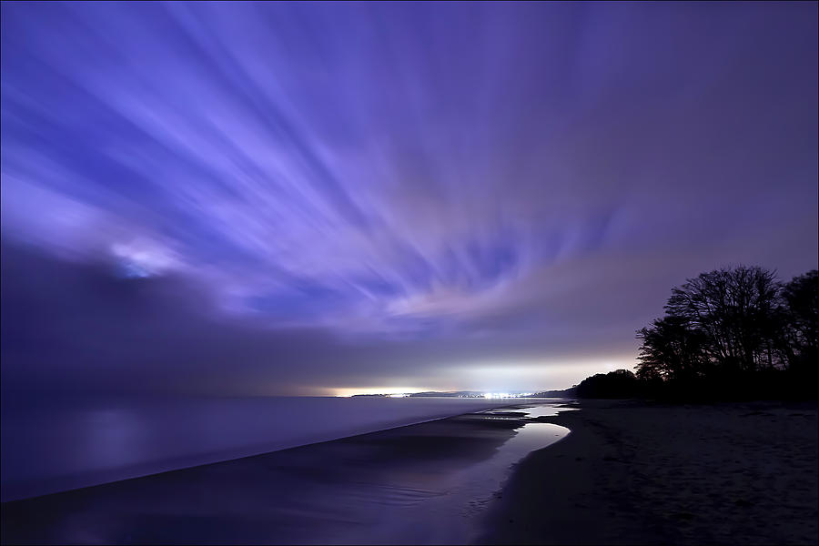 Paradise Photograph - Coastline At Night by EXparte SE