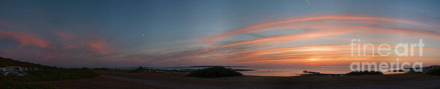 Coastline Sunset Panorama Photograph