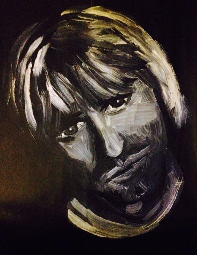 Nirvana Painting - Cobain - Understand Me by Brenda Berlin