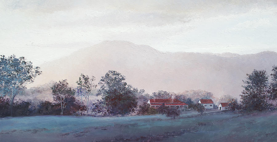Cobargo at dusk Painting by Jan Matson