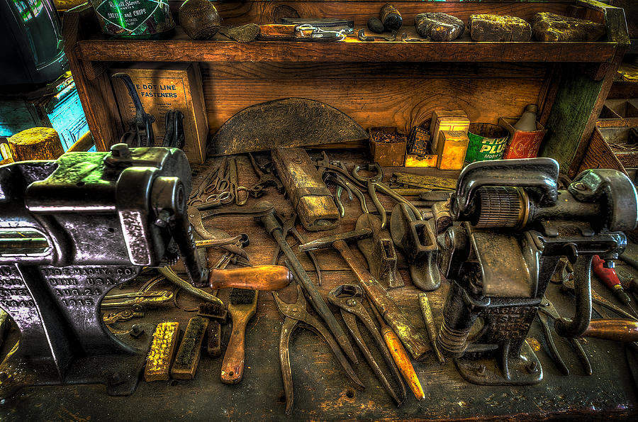 Cobblers Workbench Photograph by David Morefield