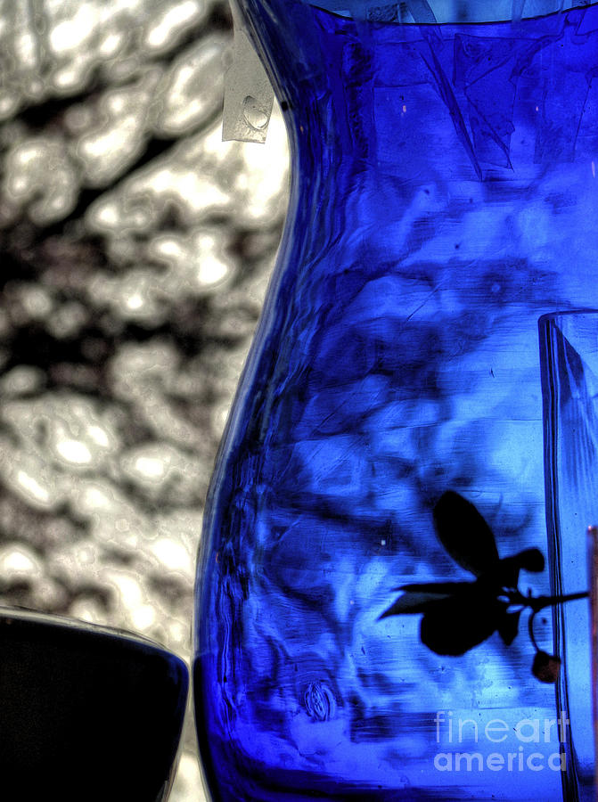 Coblat Blue Vase Photograph by Chris Anderson