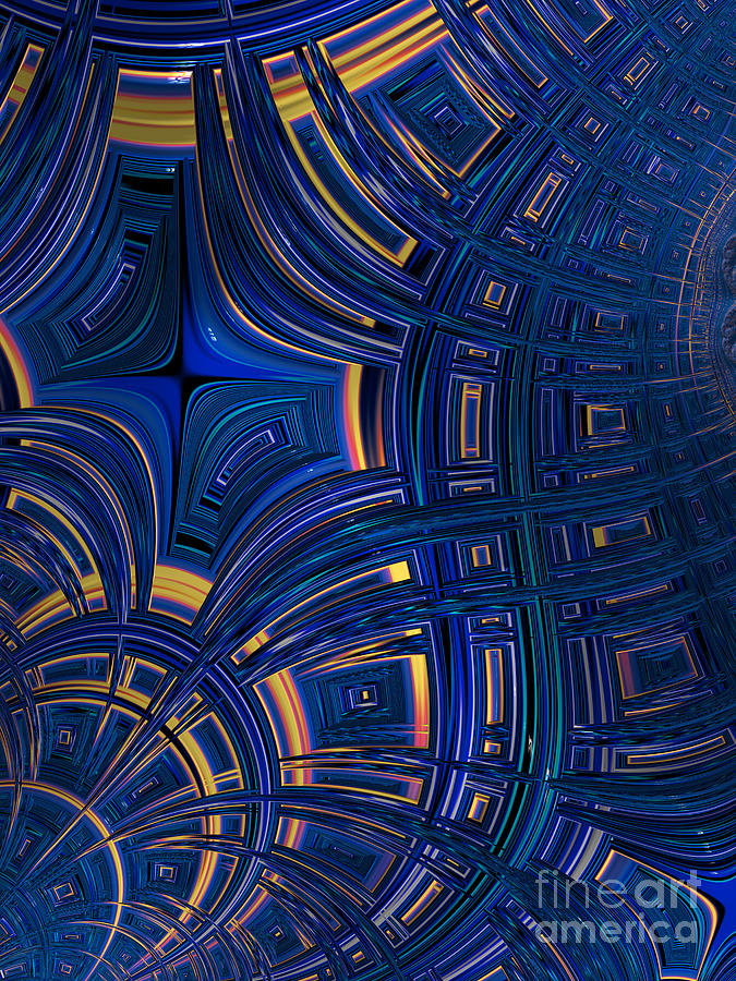 Space Digital Art - Cobolt plates by John Edwards