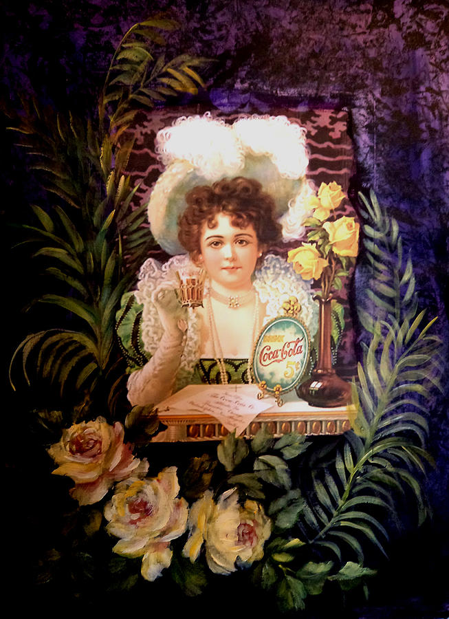 Coca Cola advertisement 1900s Painting by Patricia Rachidi