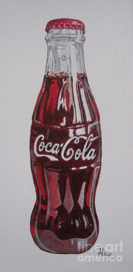 Soda Painting - Coca-Cola by Alacoque Doyle
