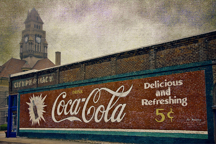 Coca-Cola and a Courthouse Photograph by Joan Carroll