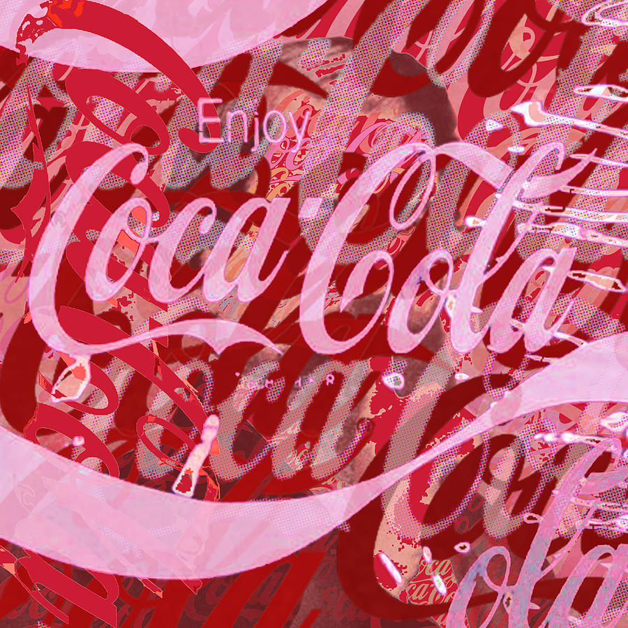 Coca-Cola Collage Painting by Tony Rubino
