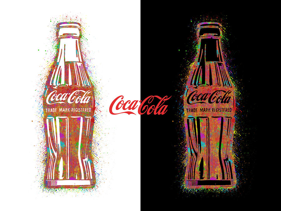 Vintage Digital Art - Coca Cola Colorful by Raphael Campelo