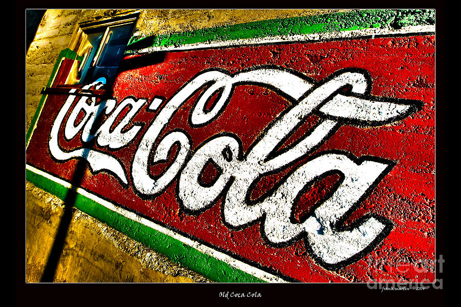 Vintage Photograph - Coca-Cola on Garage by Frank Martin
