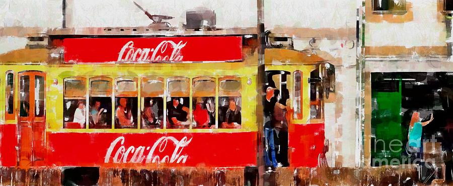Coca Cola on Wheels Digital Art by Mary Machare