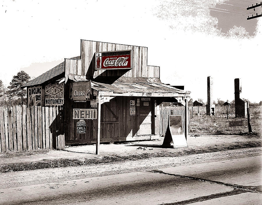 Coca-Cola shack   Alabama Walker Evans photo Farm Security Administration December 1935-2014 Photograph by David Lee Guss