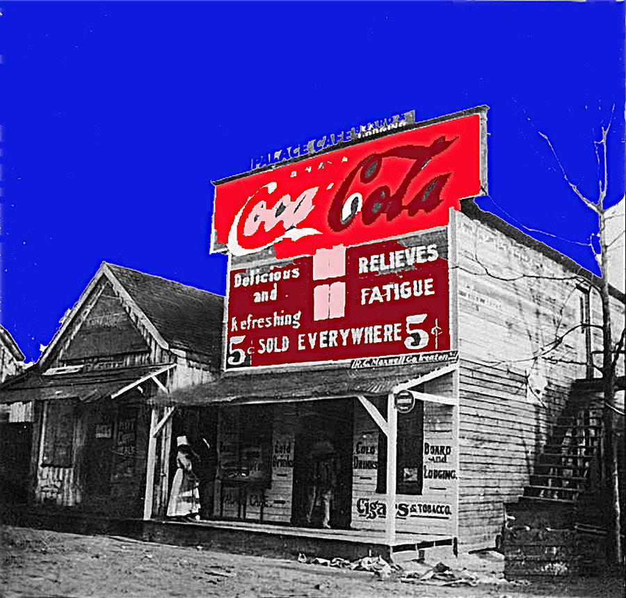 Coca Cola sign Palace Cafe Sumter SC Photograph by David Lee Guss