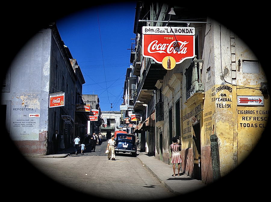 Coca-Cola signs Jack Delano Kodachrome San Juan Puerto Rico December 1941-2014 Photograph by David Lee Guss