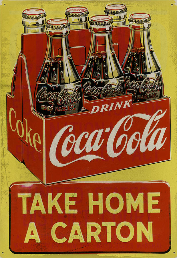 Sign Photograph - Coca Cola - Take Home a Carton by Bill Cannon