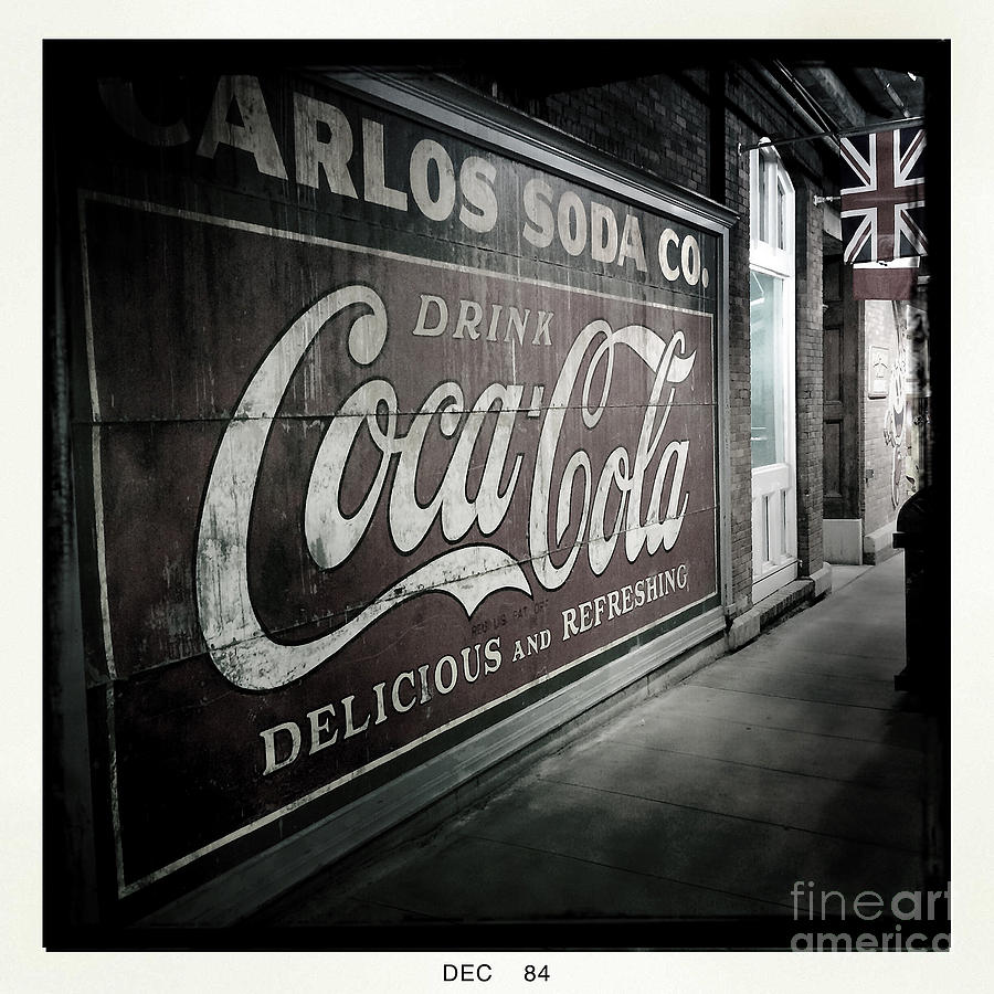 Coca Cola wall art advertisement Photograph by Fitzroy Barrett - Pixels