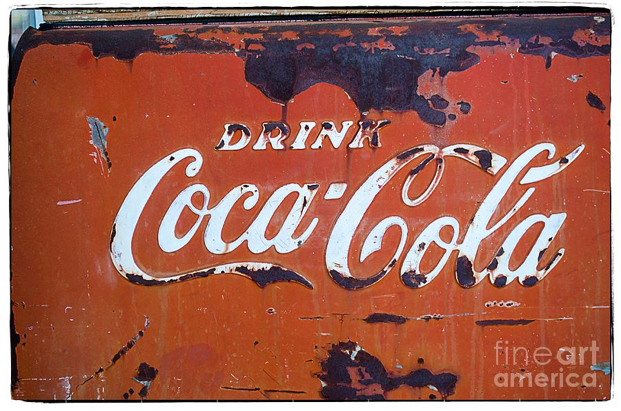 Vintage Photograph - CocaCola Ice box by Norma Warden