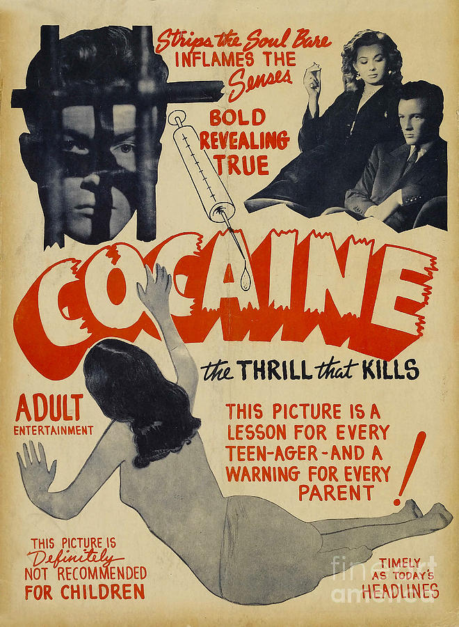 Movie Poster Photograph - Cocaine Movie Poster by Jon Neidert