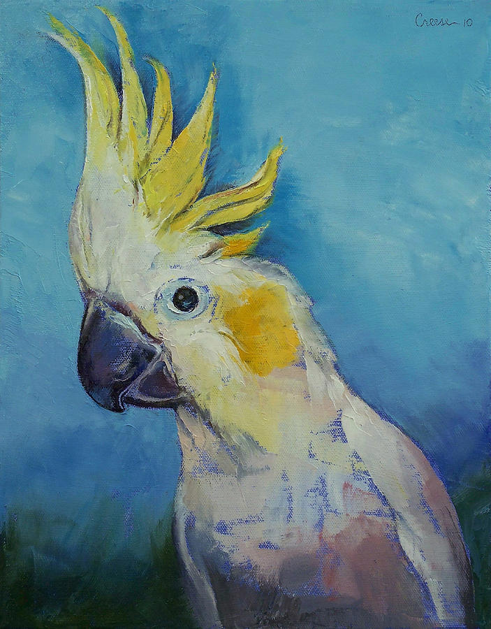 Cockatoo Painting by Michael Creese