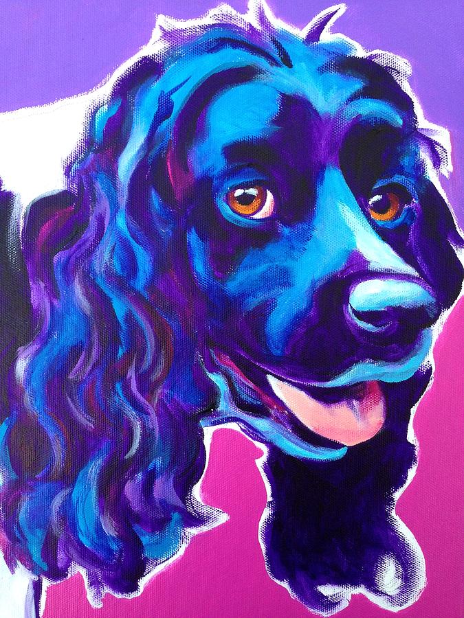 Cocker Spaniel - Dixie Painting by Dawg Painter