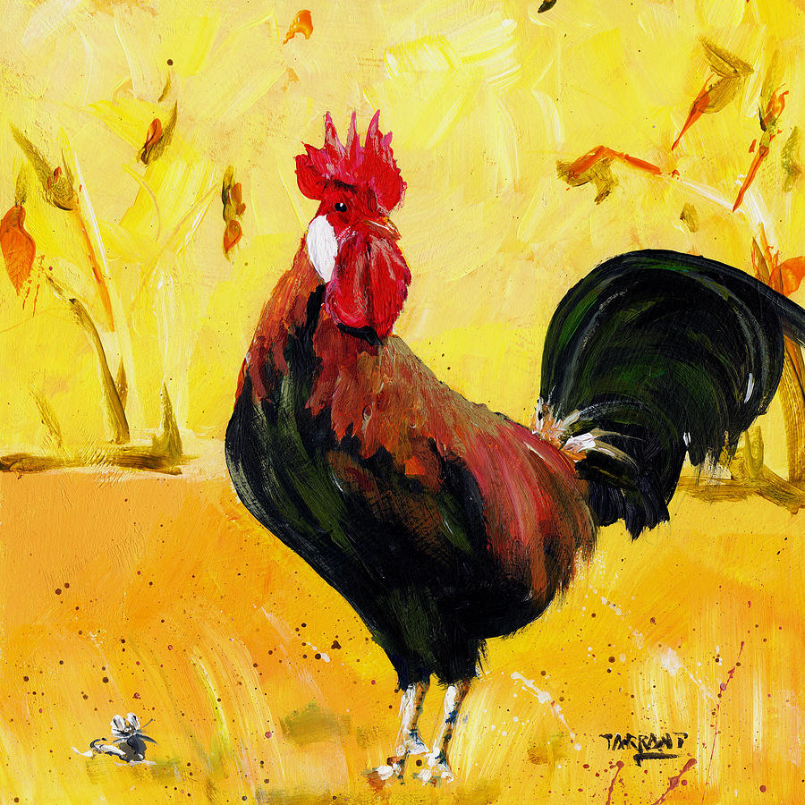 Cockerel Painting by Peter Tarrant - Fine Art America