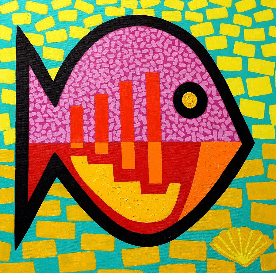 Stylised Painting - Cockleshell Fish by John Nolan Stylised Painting - Cockleshell Fish by John Nolan
