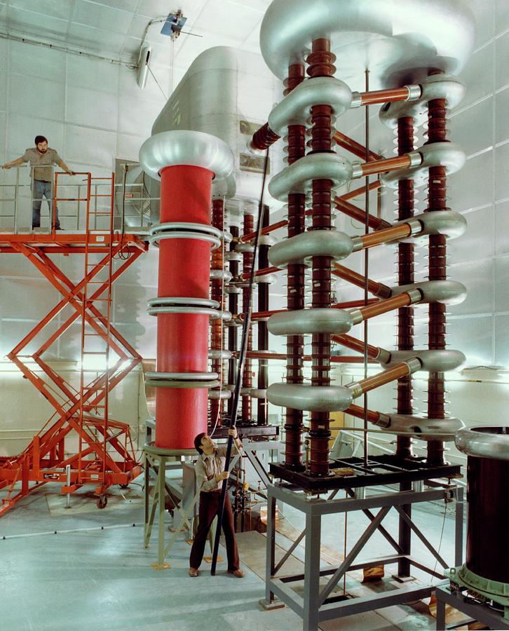 Cockroft-walton Generator At Bnl Photograph by Brookhaven National Laboratory/science Photo Library